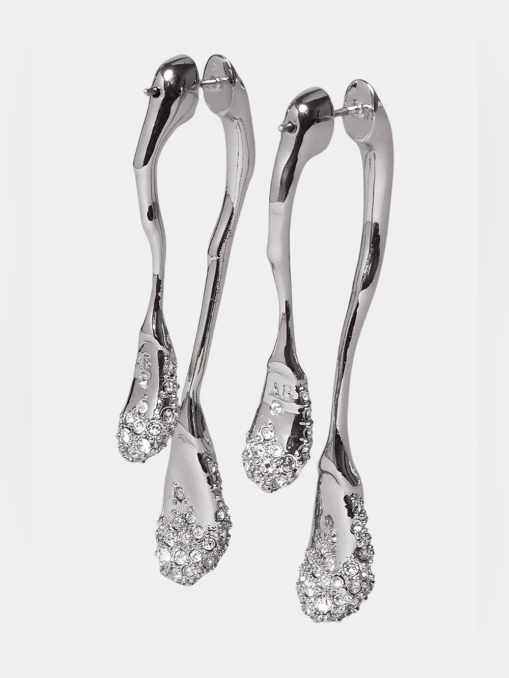 ALEXIS BITTAR Solanales Crystal Front Back Double Drop Earrings - Picture 5 of 7